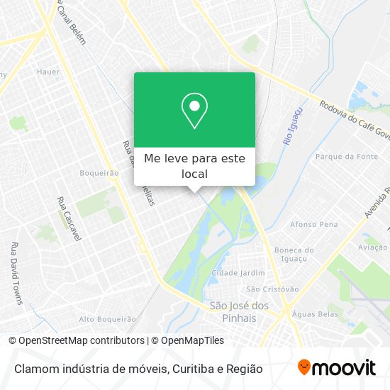 Clamom indústria de móveis mapa