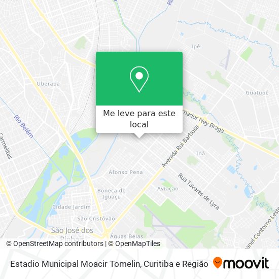 Estadio Municipal Moacir Tomelin mapa
