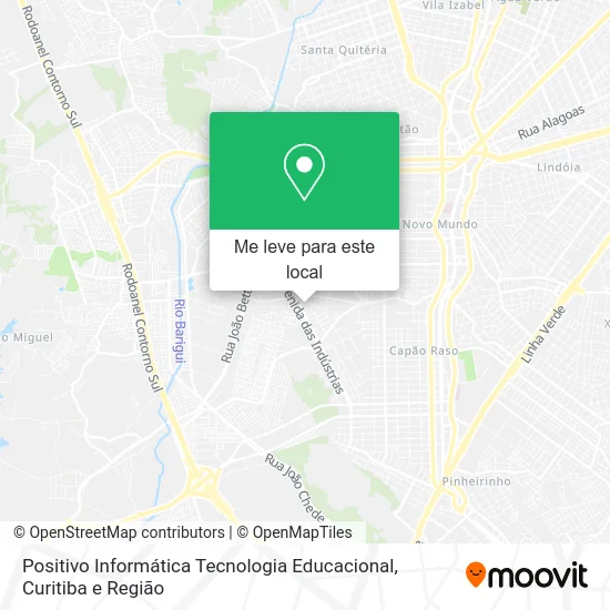 Positivo Informática Tecnologia Educacional mapa