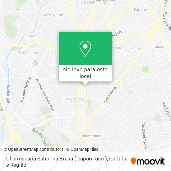 Churrascaria Sabor na Brasa ( capão raso ) mapa