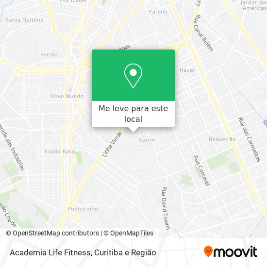 Academia Life Fitness mapa