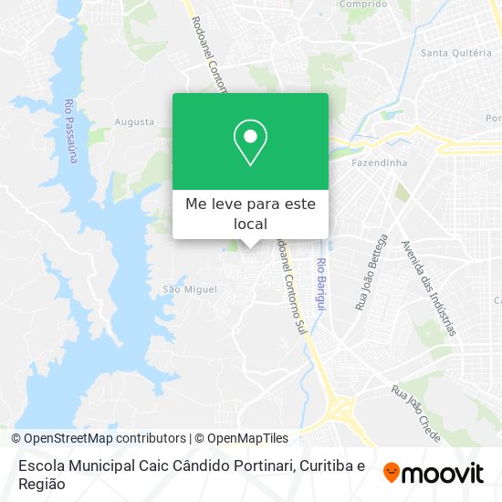 Escola Municipal Caic Cândido Portinari mapa