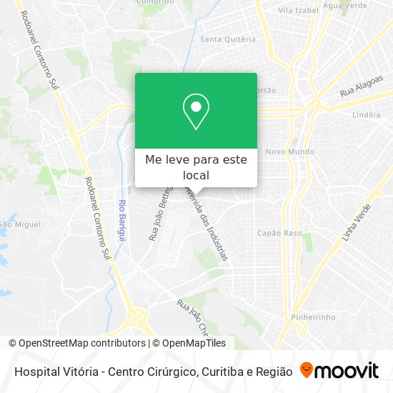 Hospital Vitória - Centro Cirúrgico mapa