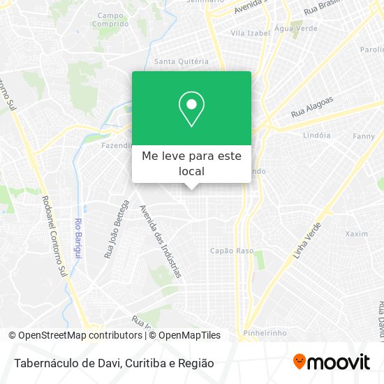 Tabernáculo de Davi mapa