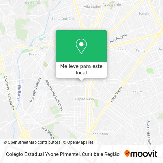 Colégio Estadual Yvone Pimentel mapa