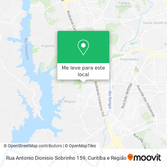 Rua Antonio Dionisio Sobrinho 159 mapa