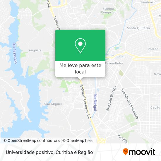 Universidade positivo mapa