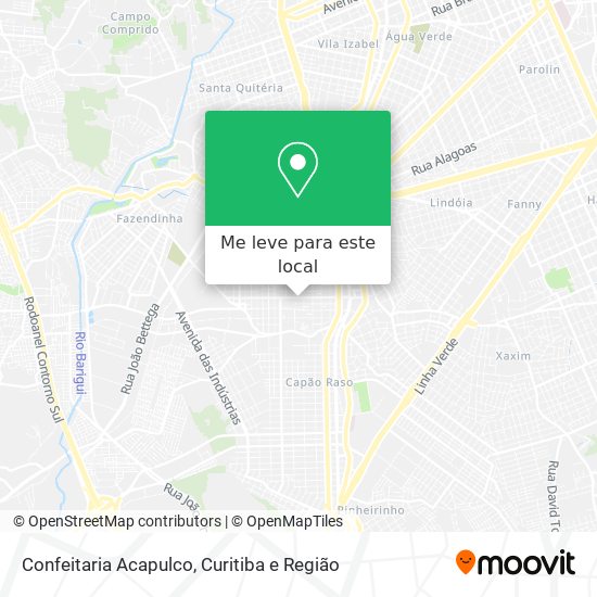 Confeitaria Acapulco mapa