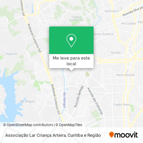 Associação Lar Criança Arteira mapa