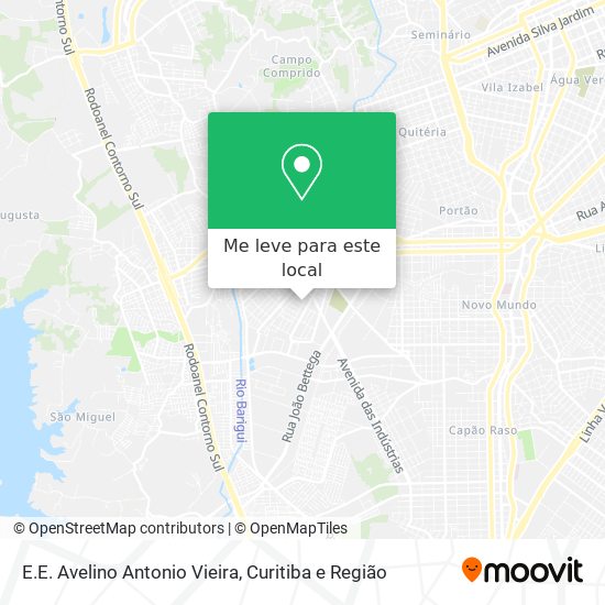 E.E. Avelino Antonio Vieira mapa