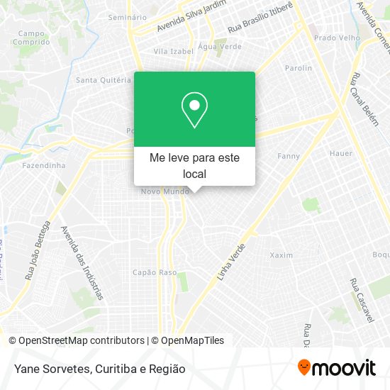 Yane Sorvetes mapa