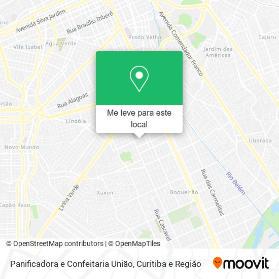 Panificadora e Confeitaria União mapa