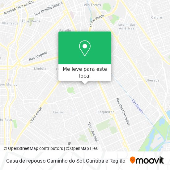 Casa de repouso Caminho do Sol mapa