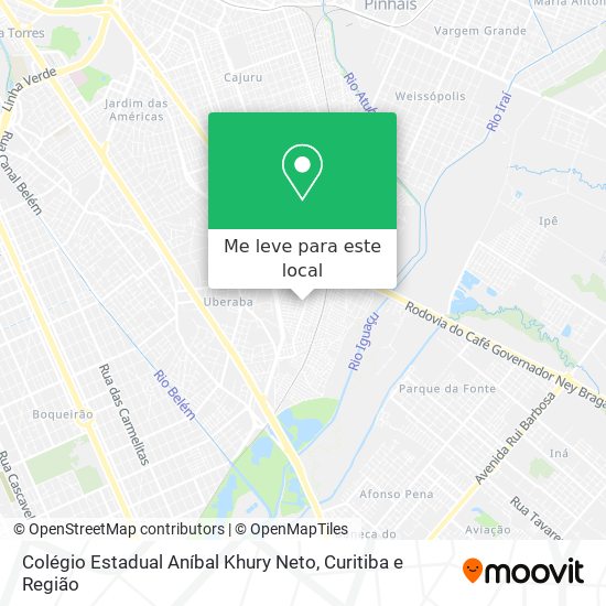 Colégio Estadual Aníbal Khury Neto mapa