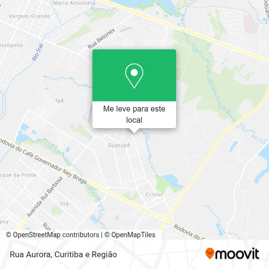 Rua Aurora mapa