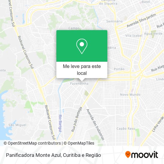 Panificadora Monte Azul mapa