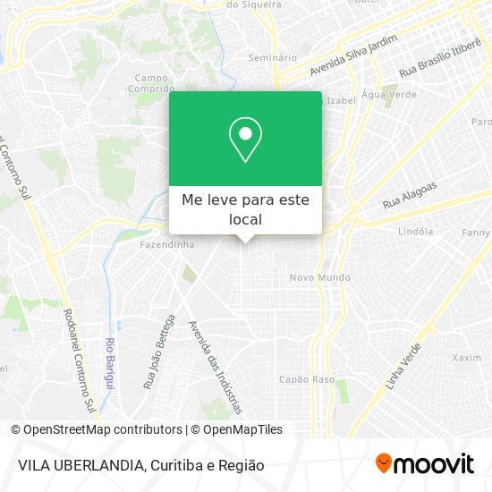 VILA UBERLANDIA mapa