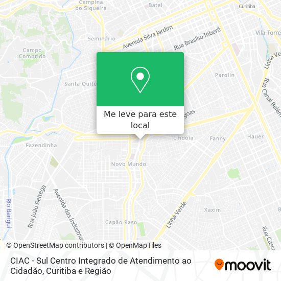 CIAC - Sul Centro Integrado de Atendimento ao Cidadão mapa