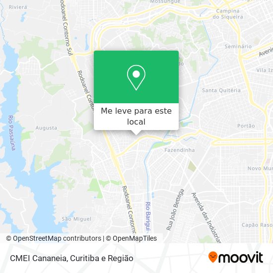 CMEI Cananeia mapa