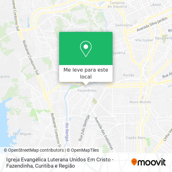 Igreja Evangélica Luterana Unidos Em Cristo - Fazendinha mapa