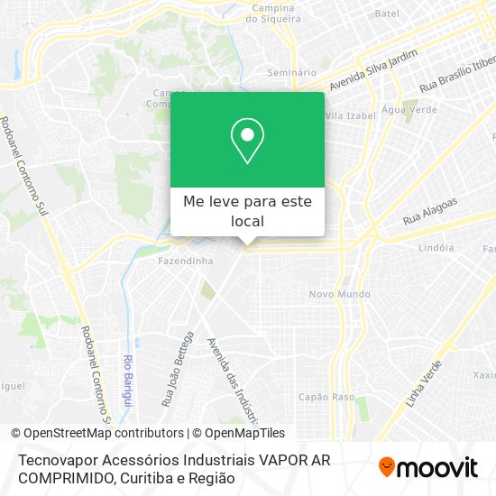 Tecnovapor Acessórios Industriais VAPOR AR COMPRIMIDO mapa