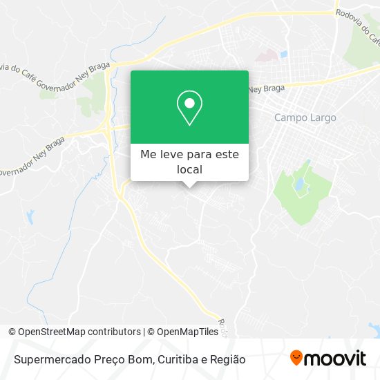 Supermercado Preço Bom mapa