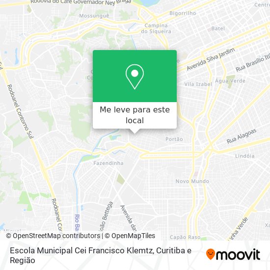 Escola Municipal Cei Francisco Klemtz mapa