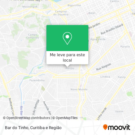 Bar do Tinho mapa