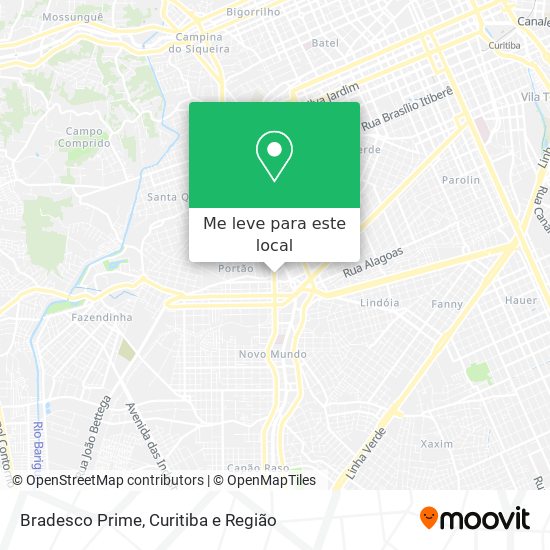 Bradesco Prime mapa