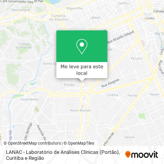 LANAC - Laboratório de Análises Clínicas (Portão) mapa