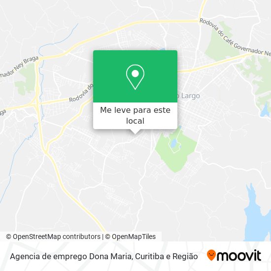 Agencia de emprego Dona Maria mapa
