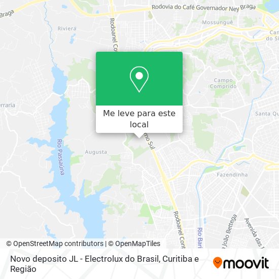 Novo deposito JL - Electrolux do Brasil mapa