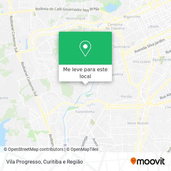 Vila Progresso mapa