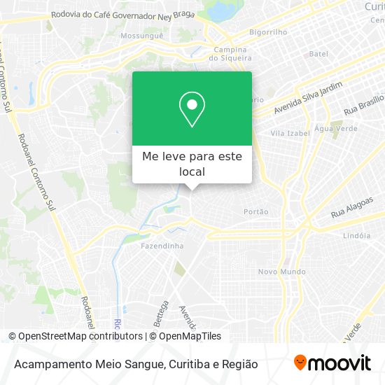 Acampamento Meio Sangue mapa