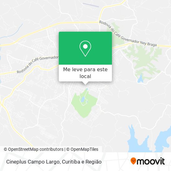 Cineplus Campo Largo mapa