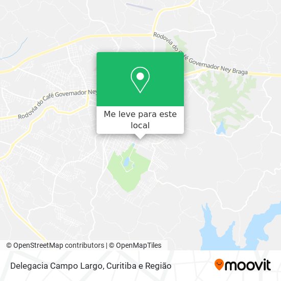 Delegacia Campo Largo mapa