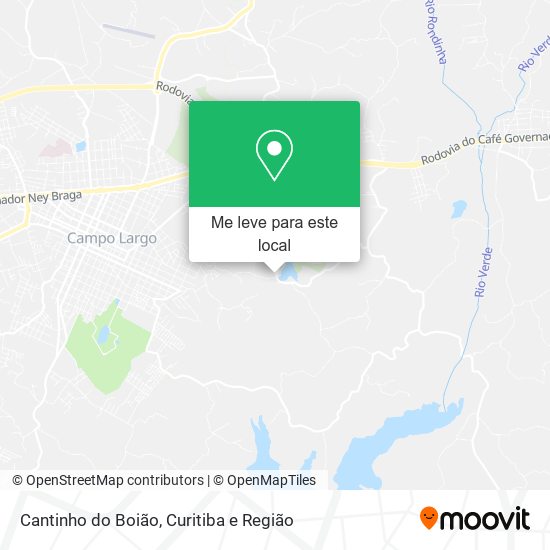 Cantinho do Boião mapa