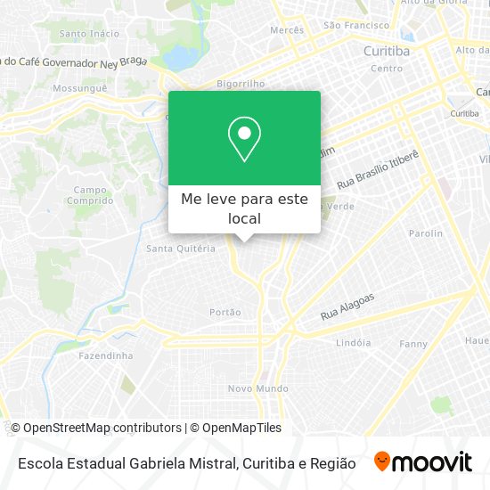 Escola Estadual Gabriela Mistral mapa