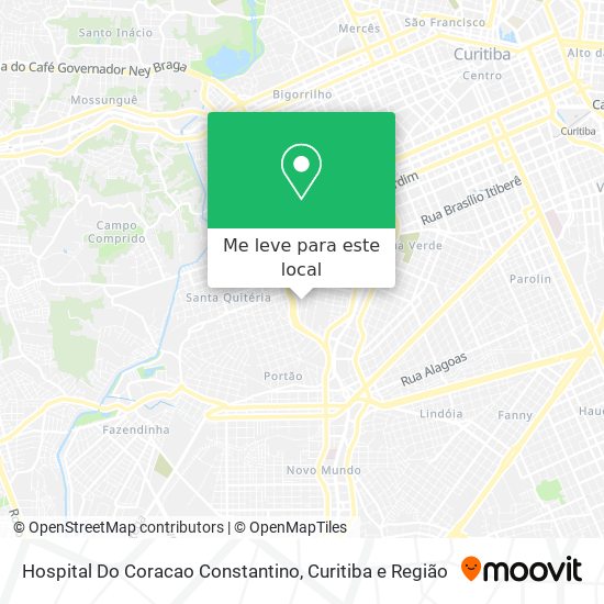 Hospital Do Coracao Constantino mapa