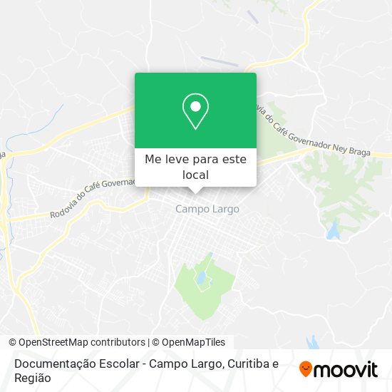 Documentação  Escolar - Campo Largo mapa
