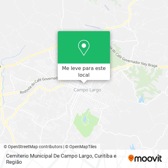 Cemiterio Municipal De Campo Largo mapa