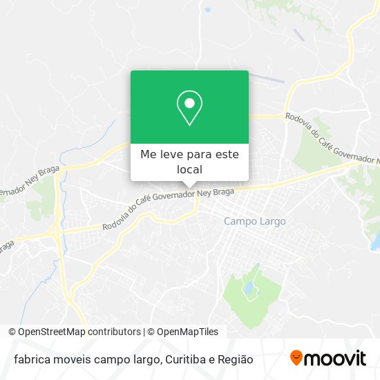 fabrica moveis campo largo mapa