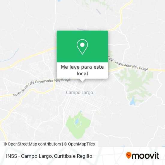 INSS - Campo Largo mapa
