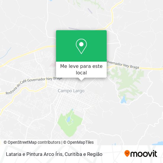 Lataria e Pintura Arco Íris mapa