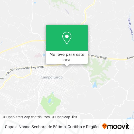 Capela Nossa Senhora de Fátima mapa