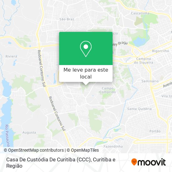 Casa De Custódia De Curitiba (CCC) mapa