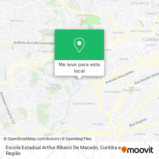 Escola Estadual Arthur Ribeiro De Macedo mapa