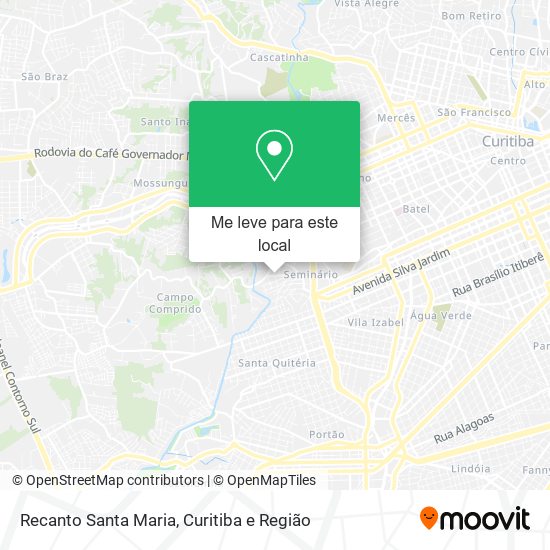 Recanto Santa Maria mapa