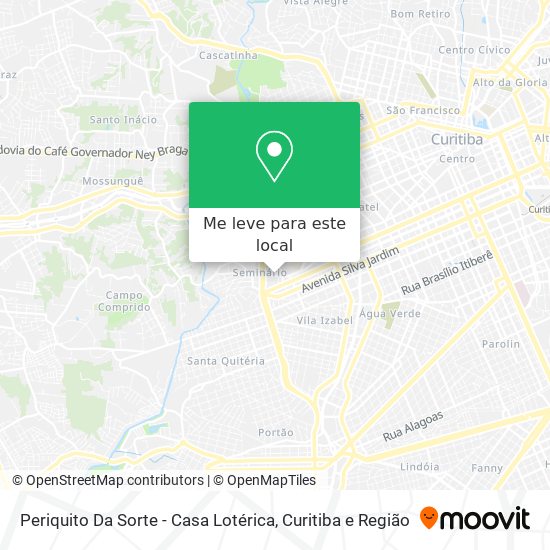 Periquito Da Sorte - Casa Lotérica mapa