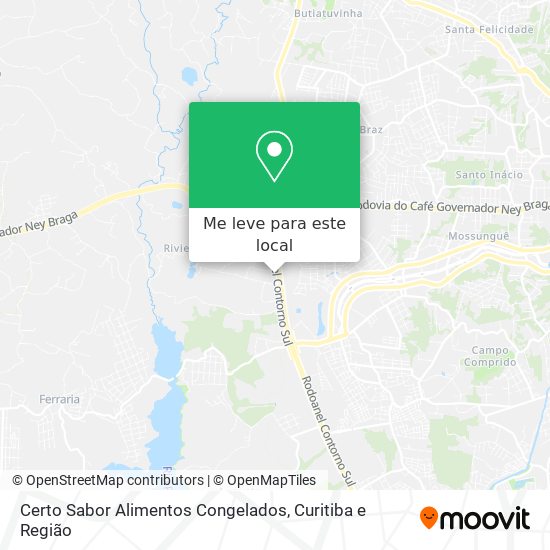 Certo Sabor Alimentos Congelados mapa